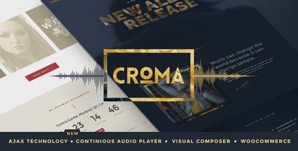 Croma WordPress Theme for Bands & Musicians