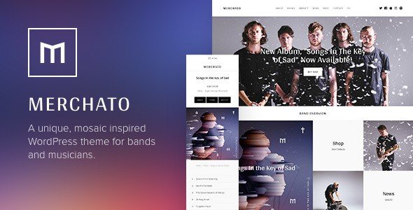 Merchato WordPress Theme for Bands & Musicians