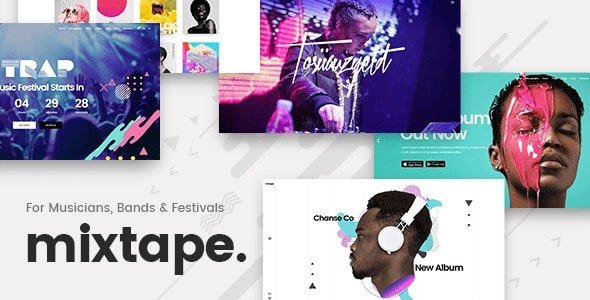 mixtape WordPress Theme for Bands & Musicians
