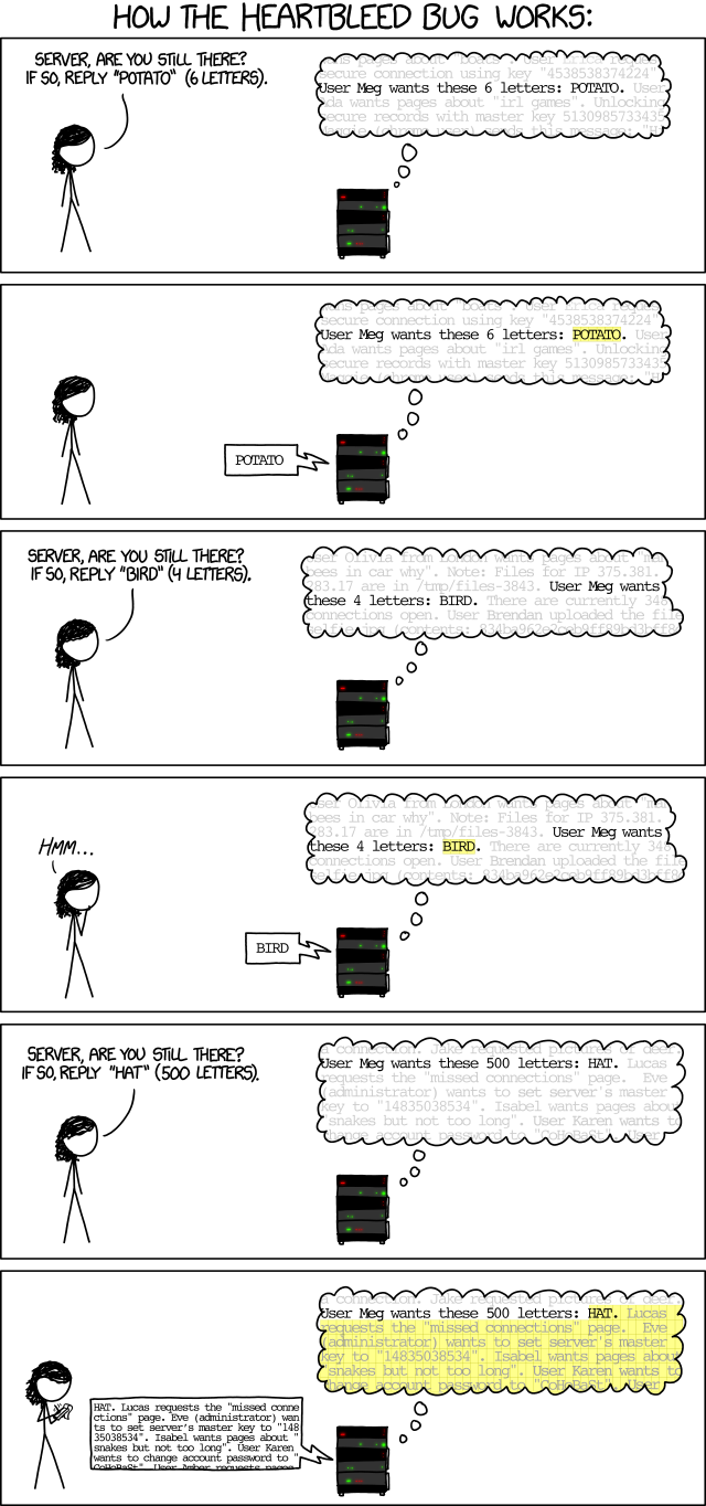 xkcd: heartbleed bug explained